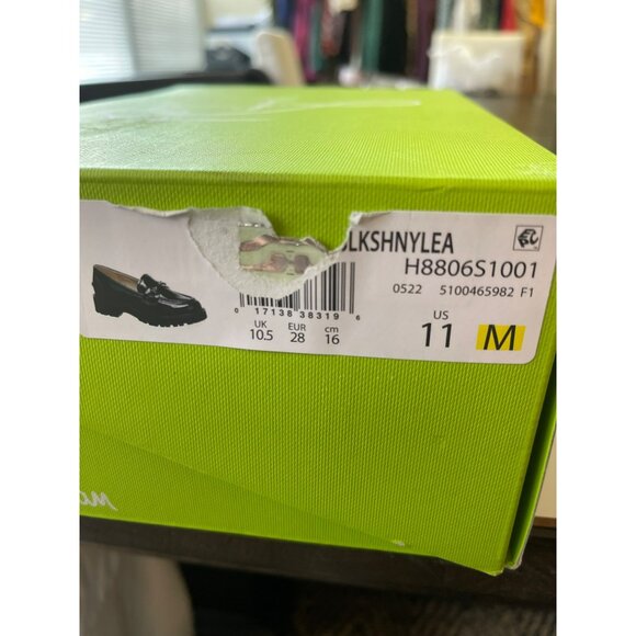 Sam Edelman Tully Size 11 M Girls Black Leather Lug Slip On Loafer Kids NEW - Picture 7 of 7